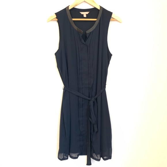 Leather Trimmed Professional Dress - Picture 1 of 3